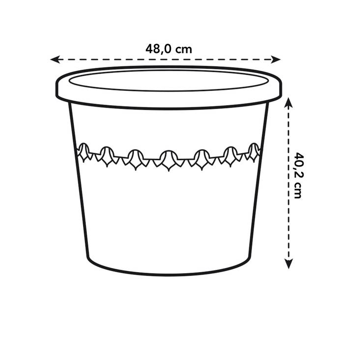 algarve cilindro 48cm pilzbeige